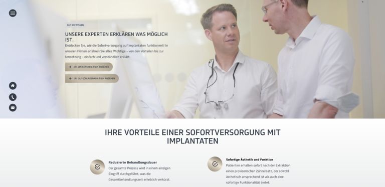 Expertenrat auf der Landingpage Sofortversorgung ZMZ Paderborn 